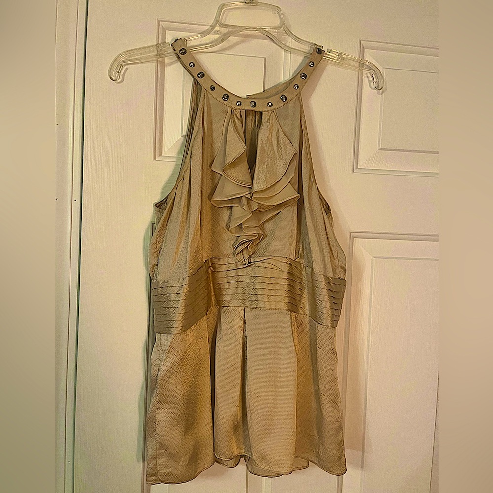 White House Black Market Silk sleeveless blouse